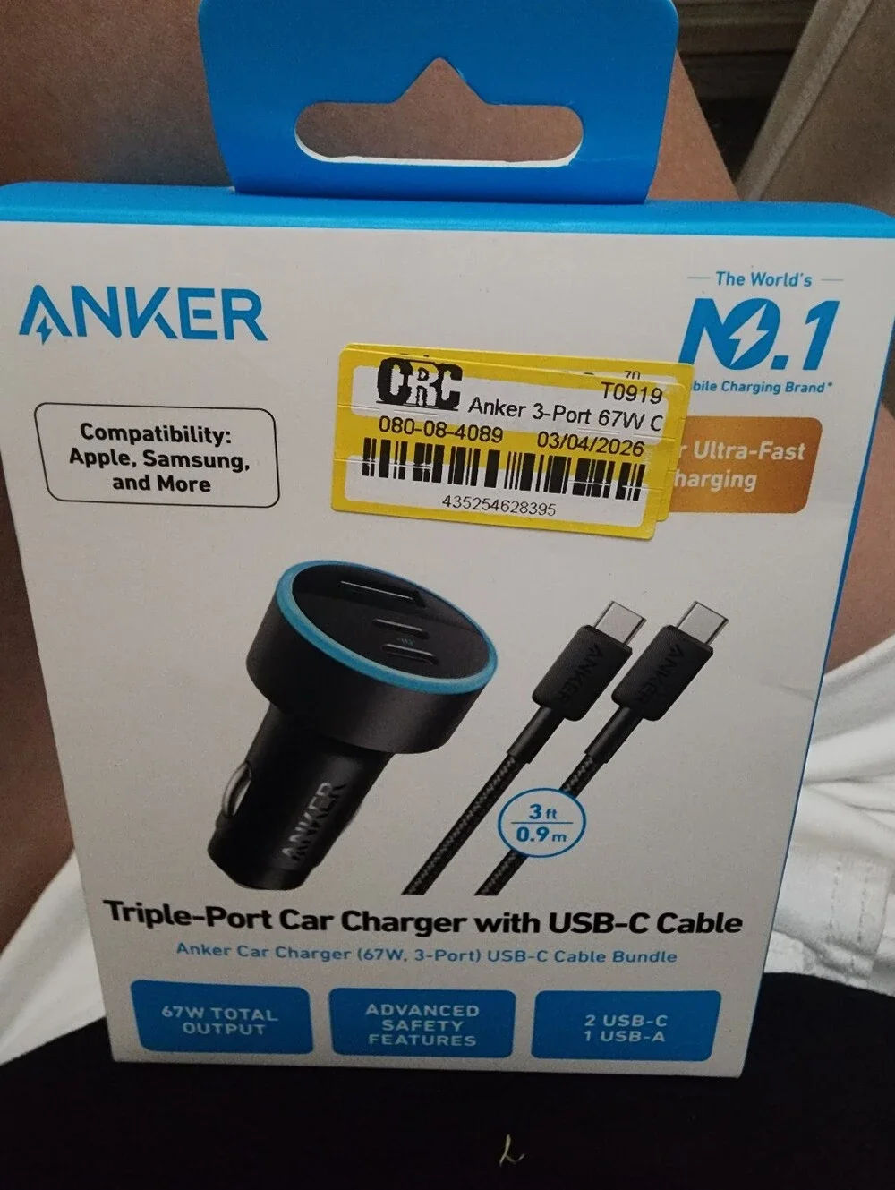 Anker Triple Port Car Charger